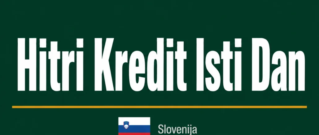 Hitri kredit isti dan