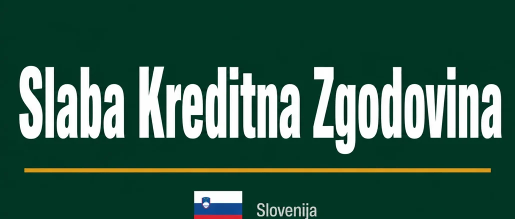 Posojilo s slabo kreditno zgodovino