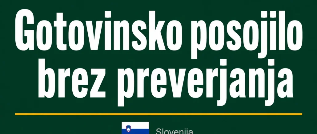 gotovinsko posojilo brez preverjanja